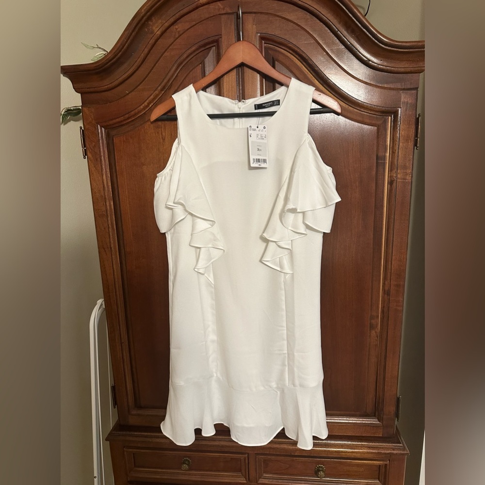 Mango small white Parisian dress